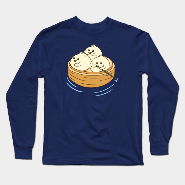 Sailing Dumpling Long Sleeve T-Shirt by Kimprut